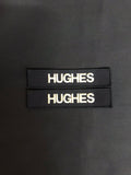 2 x Royal Navy PCS Name Badge / patch - Shirt / Smock Variant
