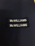 2 x Royal Navy PCS Name Badge / patch - Shirt / Smock Variant