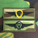 Qualifikationsflügel der deutschen Fallschirmjäger für Fallschirmspringer – alle Grade/alle Farbvarianten