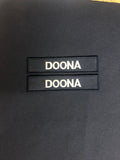 2 x Royal Navy PCS Name Badge / patch - Shirt / Smock Variant