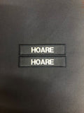 2 x Royal Navy PCS Name Badge / patch - Shirt / Smock Variant