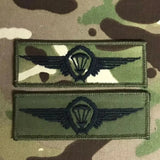 Qualifikationsflügel der deutschen Fallschirmjäger für Fallschirmspringer – alle Grade/alle Farbvarianten