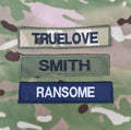 x2 Name Badge / Name Tape  120mm x 25mm (Choose Colour) (PCS Style)