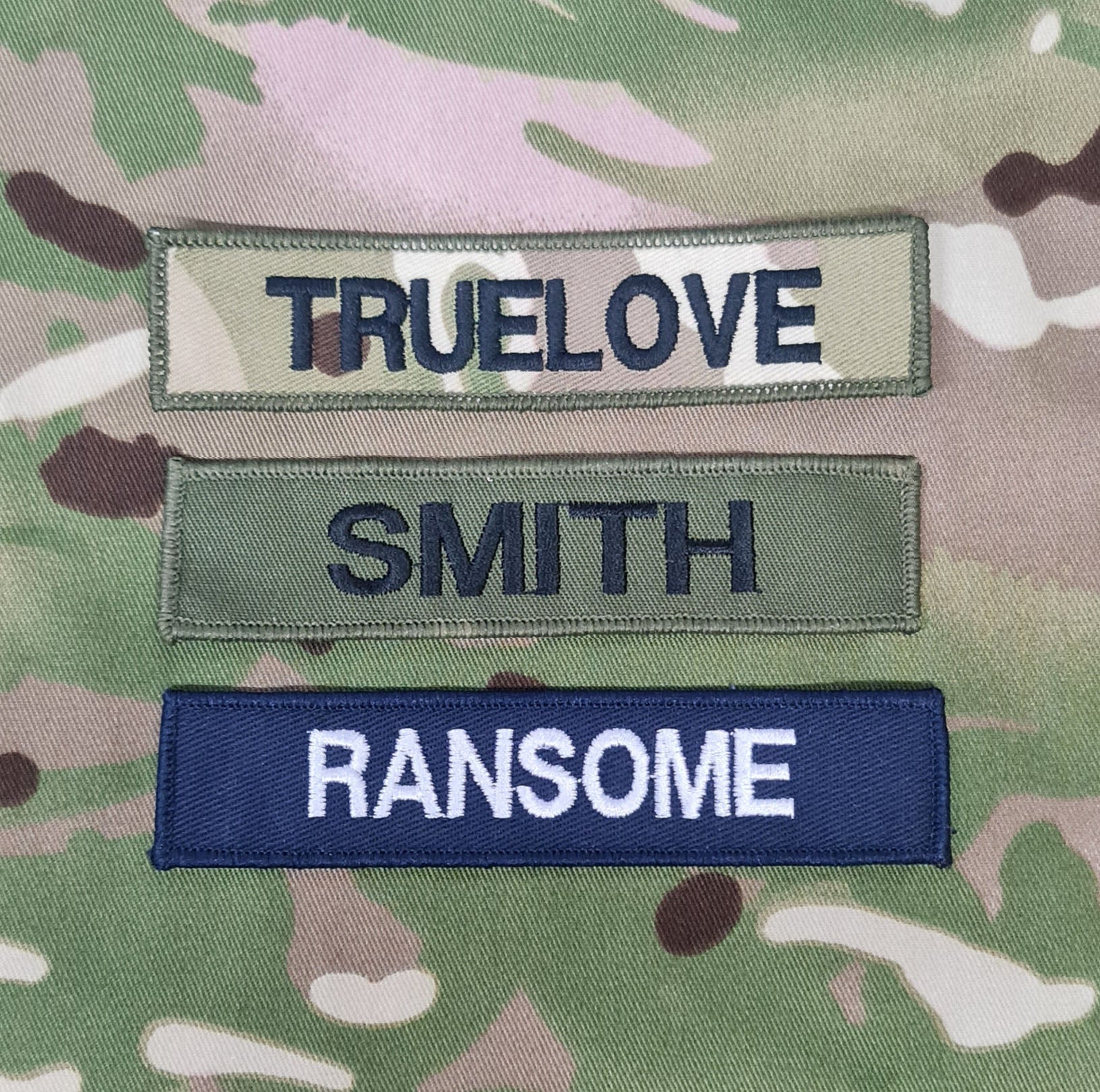 x2 Name Badge / Name Tape  120mm x 25mm (Choose Colour) (PCS Style)