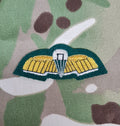 SF Communicator Parachutist Jump Qualifikation / Wings Bullion Gold auf Commando Green für Lovat Dress