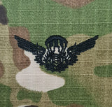 Portugal / Portuguese - US (OCP, Regulation Size) Ripstop multicam fabric embroidered Parachutist wing jump patch / badge