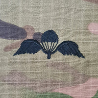 Belgium / Belgique - US (OCP, Regulation Size) Ripstop multicam fabric embroidered Parachutist wing jump patch / badge