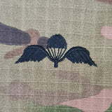 Belgium / Belgique - US (OCP, Regulation Size) Ripstop multicam fabric embroidered Parachutist wing jump patch / badge