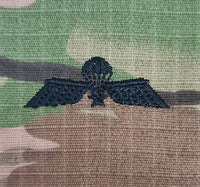 Netherlands / A Wings (Basic) - US (OCP, Regulation Size) Ripstop multicam fabric embroidered Parachutist wing jump patch / badge