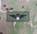 Kanadische / kanadische Qualifikationsflügel für Fallschirmspringer in der Luft – White Maple Leaf (Fortgeschritten) (Variante)