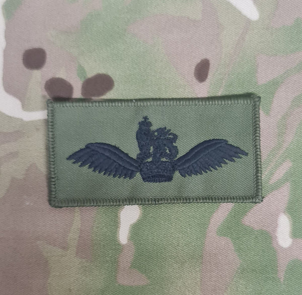 AAC Army Air Corps Helicopter Pilot Wings Qualification Wings Cloth - gedämpft (CIIIR)