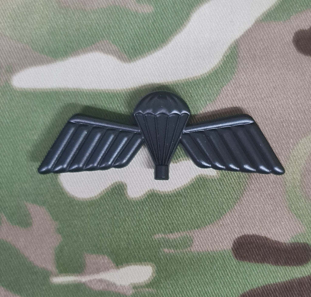 Niederländische Fallschirmspringer / Fallschirmjäger Sprungflügel Metall - B-Flügel (Basic) - Mattschwarz