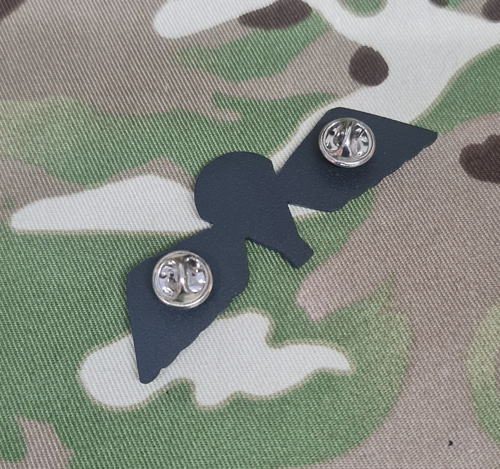 Niederländische Fallschirmspringer / Fallschirmjäger Sprungflügel Metall - B-Flügel (Basic) - Mattschwarz