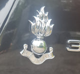 Royal Engineer / Unique / Flaming Grenade - Chrome ABS 3D automobile / car / Truck / Decal / logo