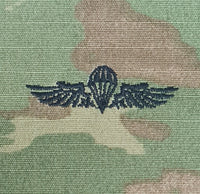 Serbia / Serbian - US OCP Ripstop multicam fabric embroidered Parachutist wing jump patch / badge