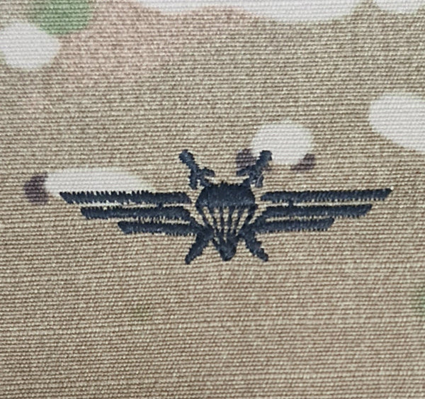 Finland / Finnish - USA OCP Ripstop multicam fabric embroidered Parachutist wing jump patch / badge