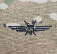 Finland / Finnish - US OCP Ripstop multicam fabric embroidered Parachutist wing jump patch / badge