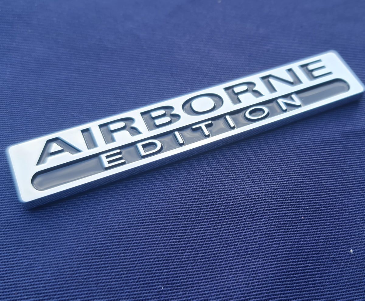 Airborne Special Edition - Chrom ABS 3D Auto / Auto / LKW / Aufkleber / Logo