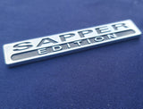 Sapper Special Edition - Chrome ABS 3D automobile / car / Truck / Decal / logo