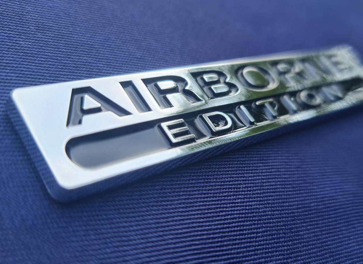 Airborne Special Edition - Chrom ABS 3D Auto / Auto / LKW / Aufkleber / Logo