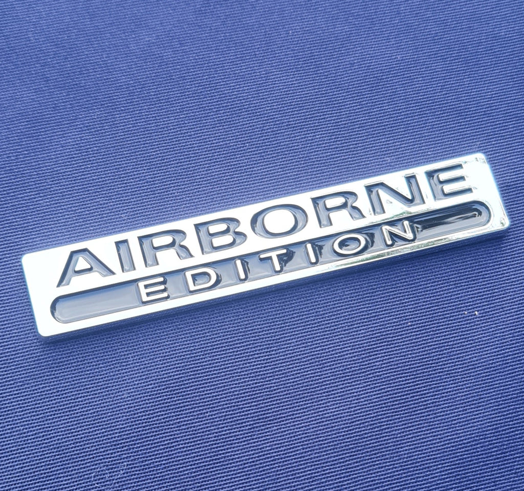 Airborne Special Edition - Chrom ABS 3D Auto / Auto / LKW / Aufkleber / Logo