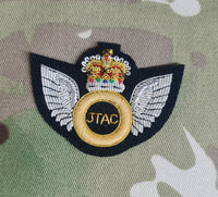 British Qualification Wings - JTAC Joint Terminal Attack Controller -  Bullion Gold on black Mess Dress (EIIR)