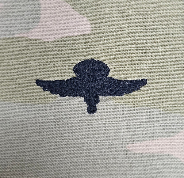 Macedonia - USA (OCP, Regulation Size) Ripstop multicam fabric embroidered Parachutist wing jump patch / badge