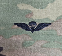 Canada / Canadian - USA (OCP, Regulation Size) Ripstop multicam fabric embroidered Parachutist wing jump patch / badge