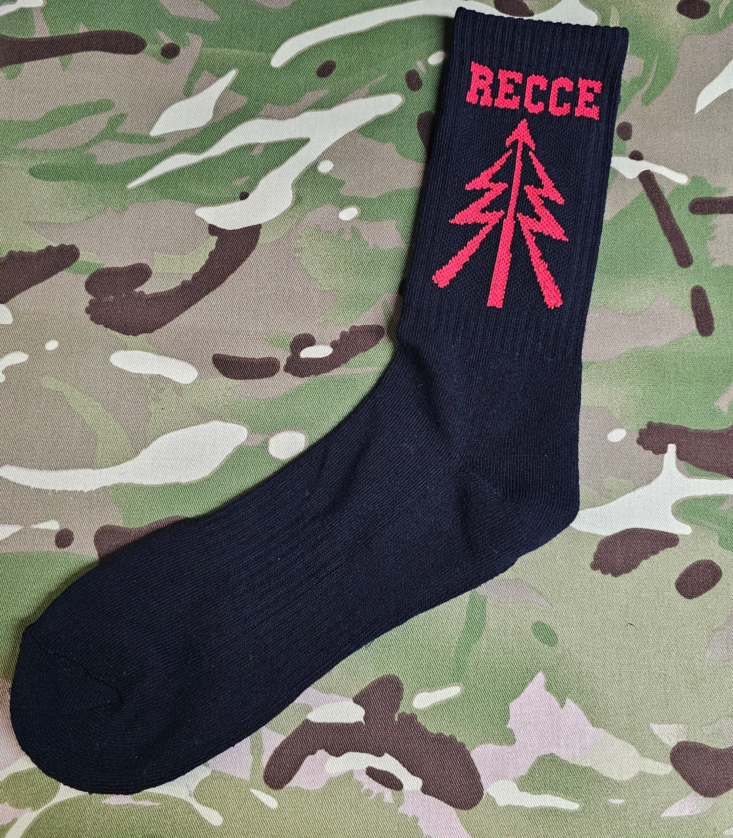 Aufklärungssocken – Nur für RECCE-Legenden – Baumwollsocken – originelle Socken in Regimentsfarben
