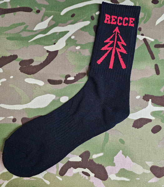 Aufklärungssocken – Nur für RECCE-Legenden – Baumwollsocken – originelle Socken in Regimentsfarben