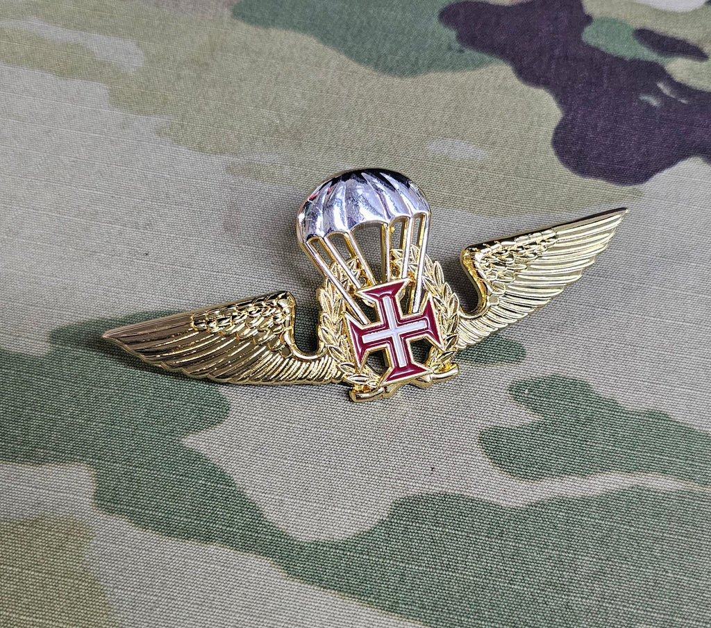 Portugiesisch / Portugal (Zivil / Reservist) - Fallschirmspringer-Qualifikationsabzeichen aus Metall