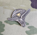 Miniature Slovakia / Slovakian Parachutist Qualification Metal Jump Wings Badge (Mess Dress)
