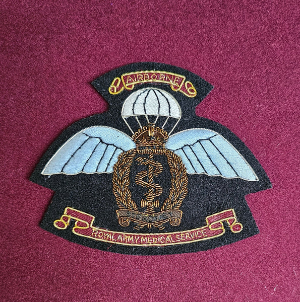 Handgesticktes Blazer-Abzeichen des Airborne Royal Army Medical Service (RAMS) aus Drahtbarren (CR3)