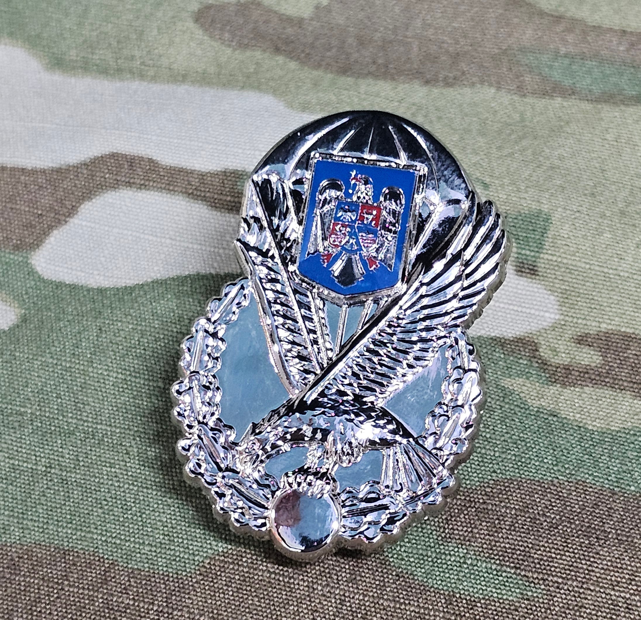 Romania / Romanian - Parachutist Qualification Metal Jump Wings