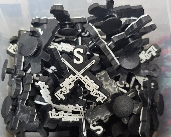 Sniper - Shoe charm - clog / water shoe - novelty charm / gem / logo customise your footwear