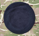 Royal Engineer CIIIR - Beret & Cap badge deal - Dark Navy Blue Beret - Silk Lined, with leather band