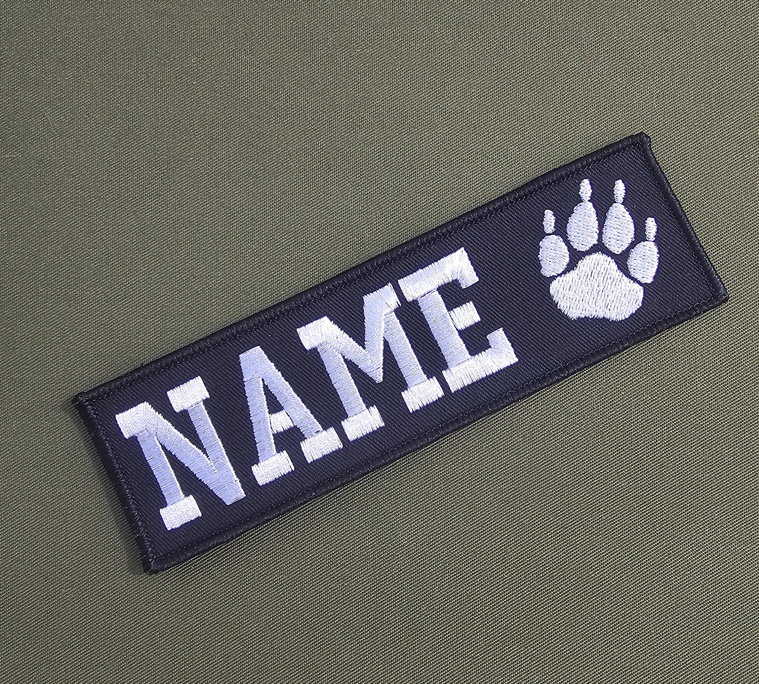 K9 / Dog - Badge / Patch- Embroidered Name Tag Chest Identification Badge (Choose your Colour)