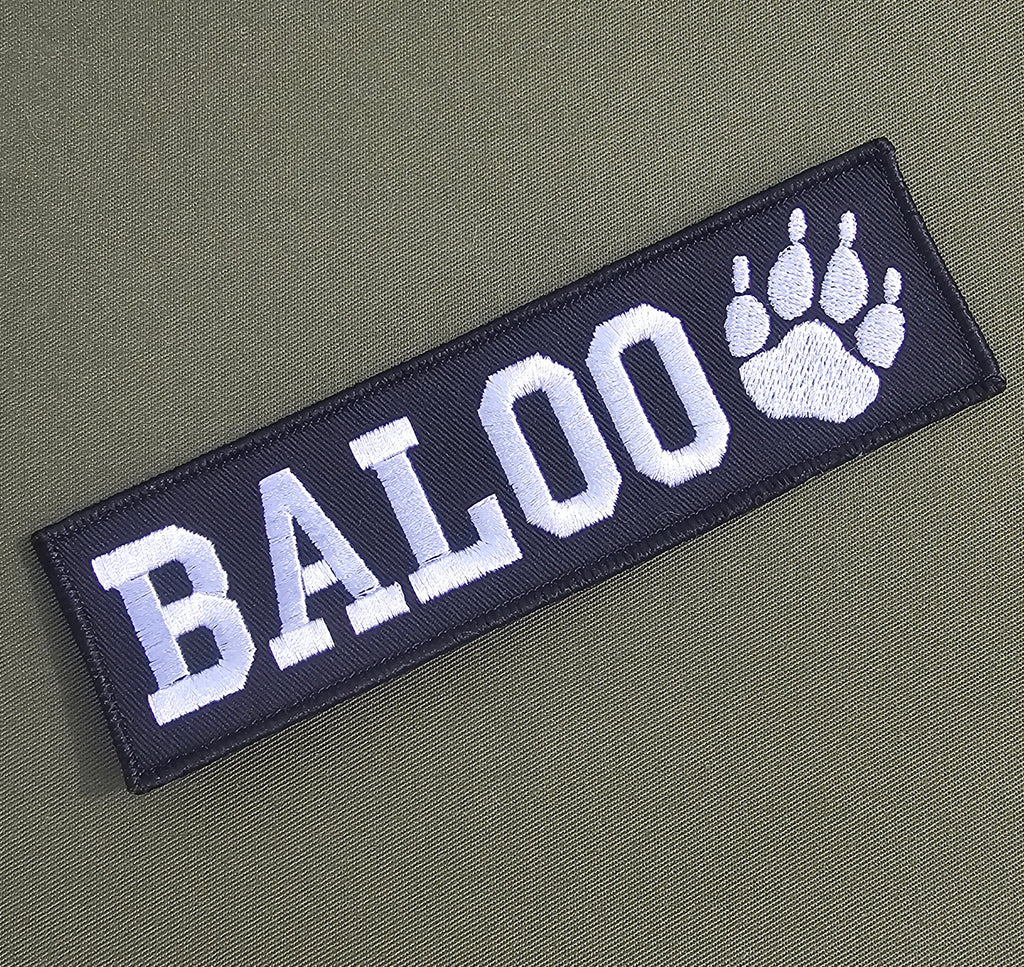 K9 / Dog - Badge / Patch- Embroidered Name Tag Chest Identification Badge (Choose your Colour)