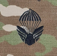 Czech / Czechoslovakian - USA OCP Ripstop multicam fabric embroidered Parachutist wing jump patch / badge