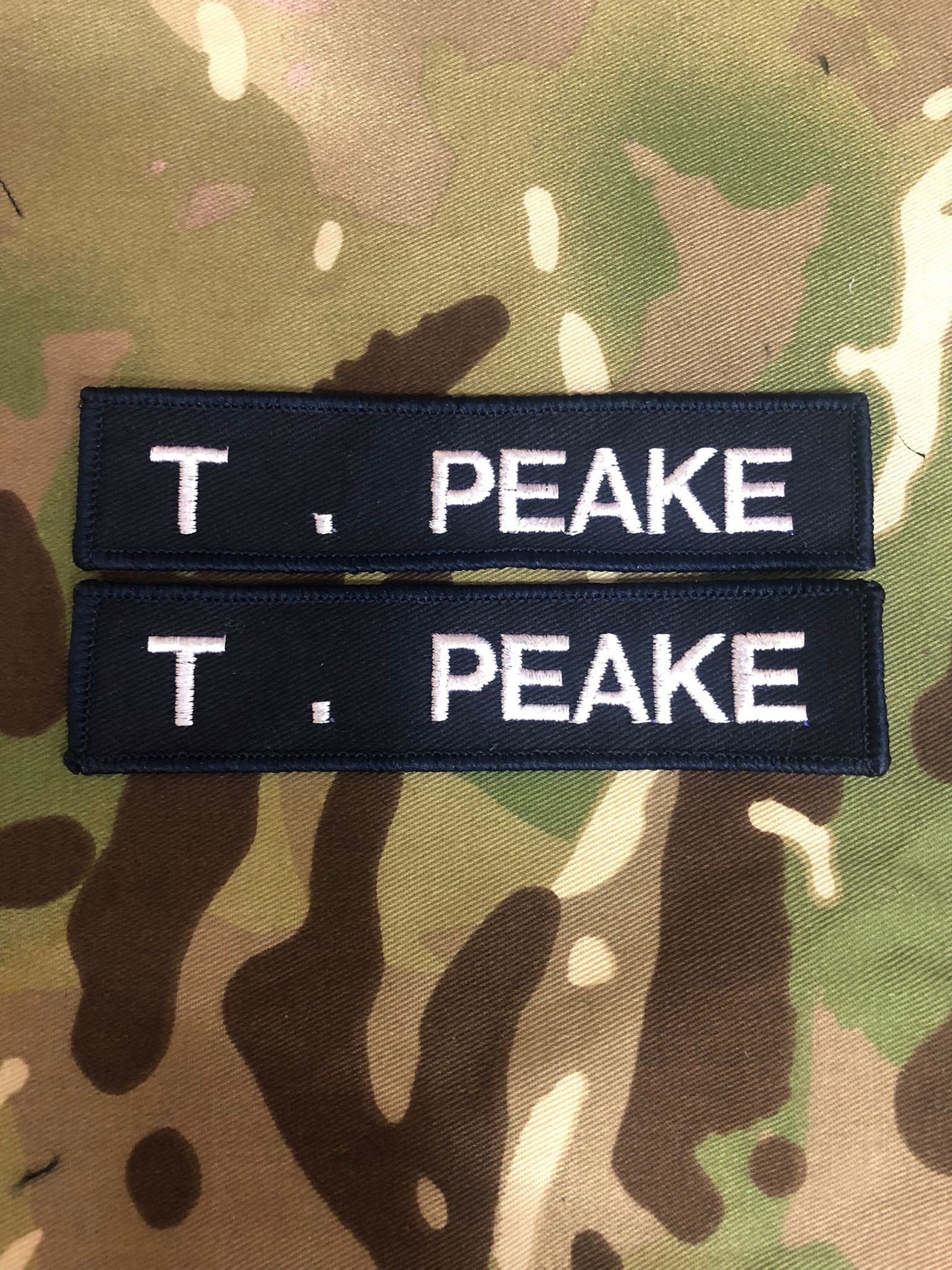 x2 Name Badge / Name Tape  120mm x 25mm (Choose Colour) (PCS Style)
