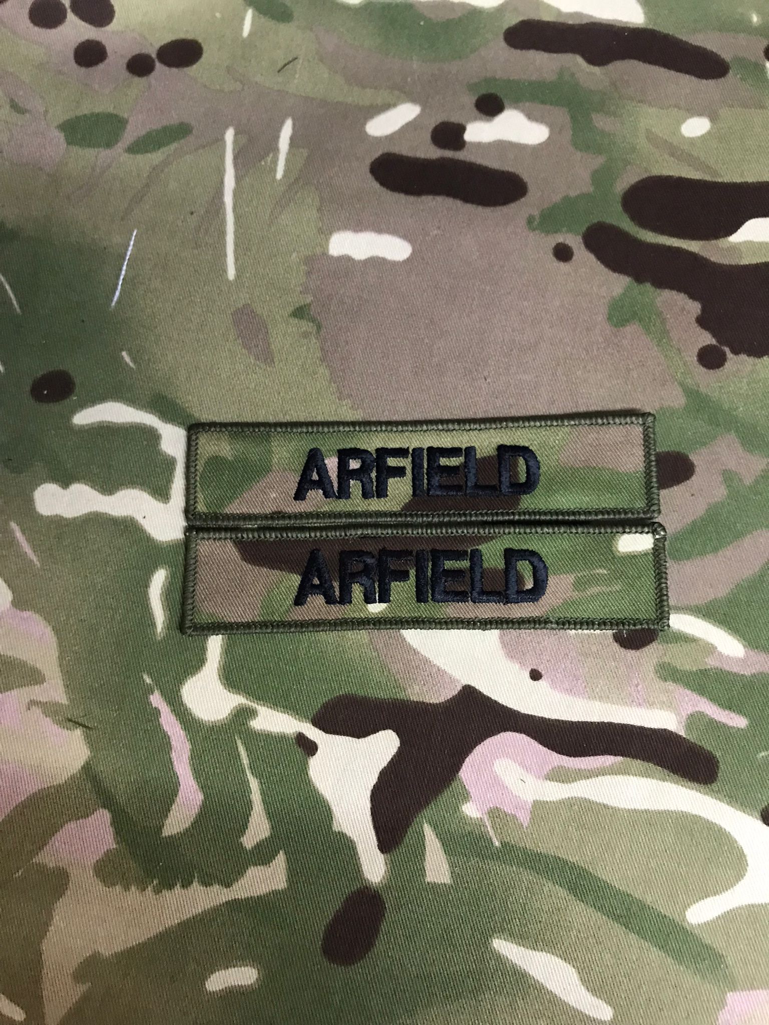 x2 Name Badge / Name Tape  120mm x 25mm (Choose Colour) (PCS Style)