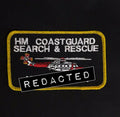 Bespoke Pilot / Crew Team Name Badge HM Coastguard Search & Rescue - Pilot / Aircrew Style Name Tag Chest Identification Badge (Choose your Colour)