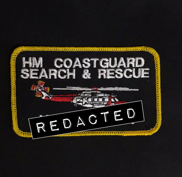 Bespoke Pilot / Crew Team Name Badge HM Coastguard Search & Rescue - Pilot / Aircrew Style Name Tag Chest Identification Badge (Choose your Colour)