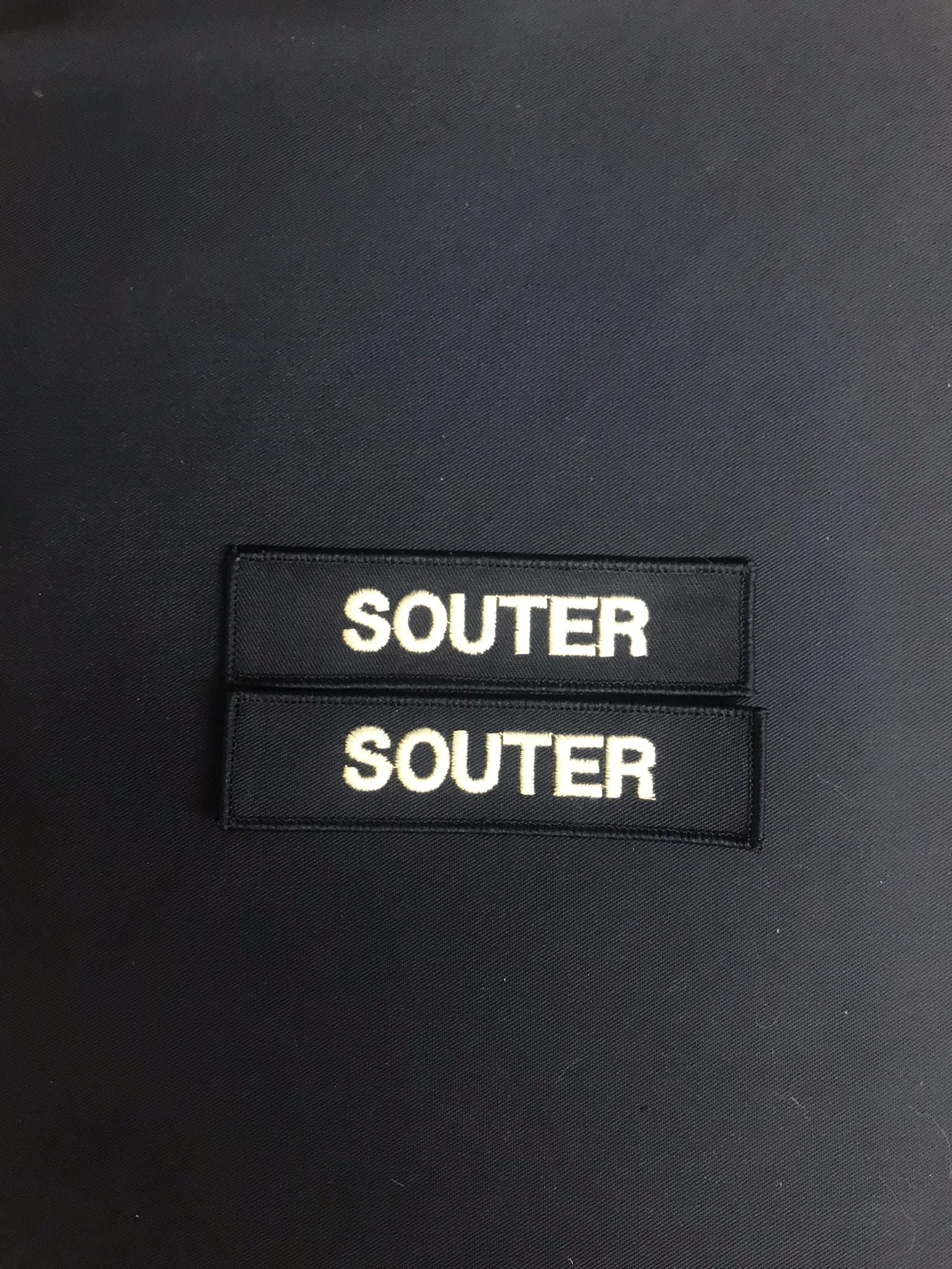 x2 Name Badge / Name Tape  120mm x 25mm (Choose Colour) (PCS Style)