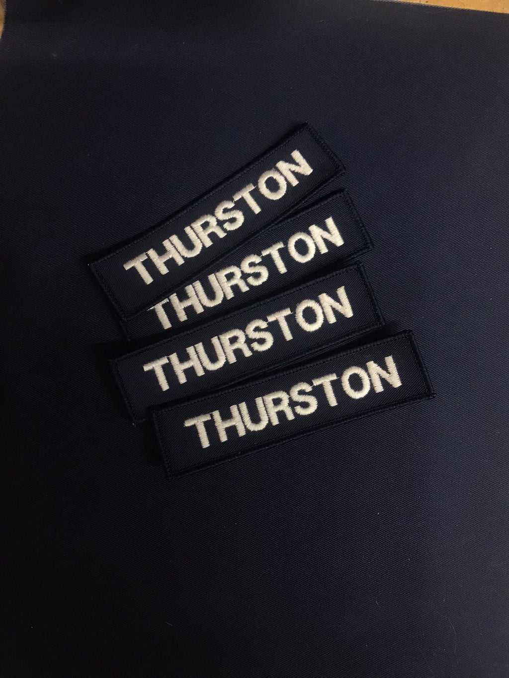 x2 Name Badge / Name Tape  120mm x 25mm (Choose Colour) (PCS Style)