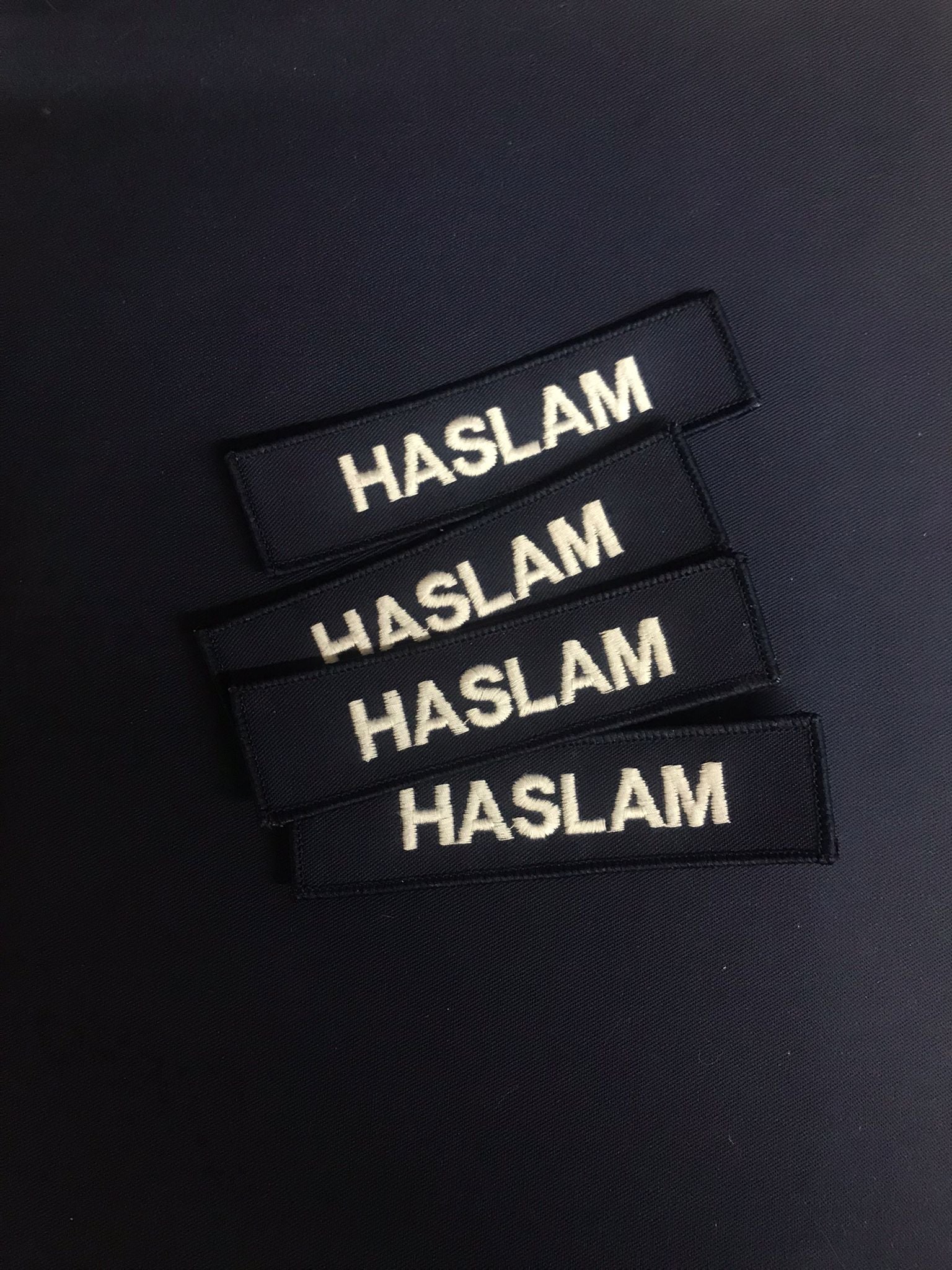 x2 Name Badge / Name Tape  120mm x 25mm (Choose Colour) (PCS Style)