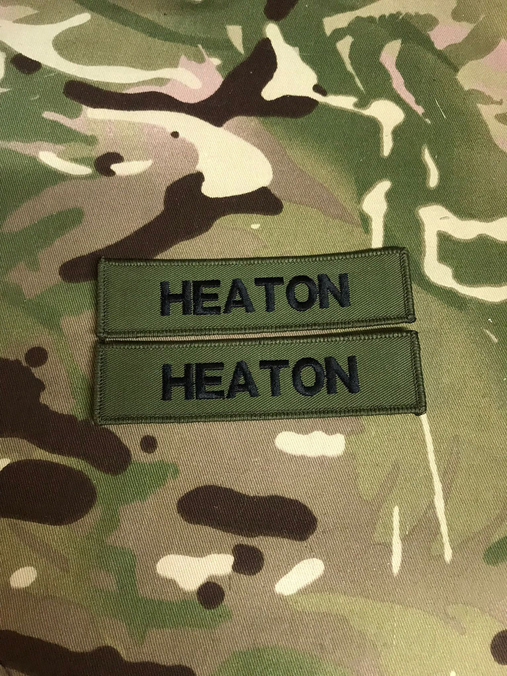 x2 Name Badge / Name Tape  120mm x 25mm (Choose Colour) (PCS Style)