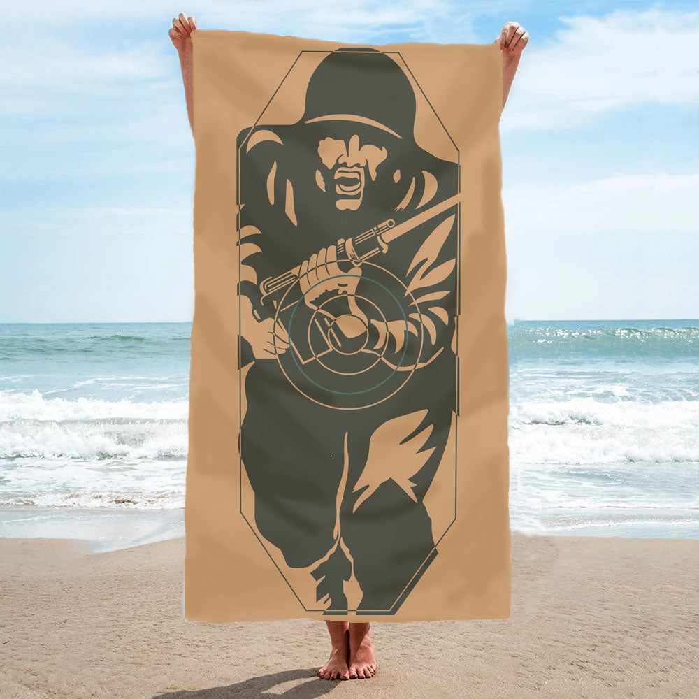 Fig 11 British Army / Military Shooting Target Fully Printed Towel