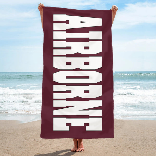 Airborne - Towel Fully Printed beach 70cm x 140cm (Retro Style)