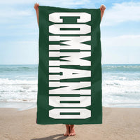 Commando - Towel Fully Printed beach 70cm x 140cm (Retro Style)